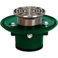 Josam Company Josam 30002-5A-Z 2" No-Hub Floor Drain Body w/5" Round Nikaloy Strainer 30002-5A-Z